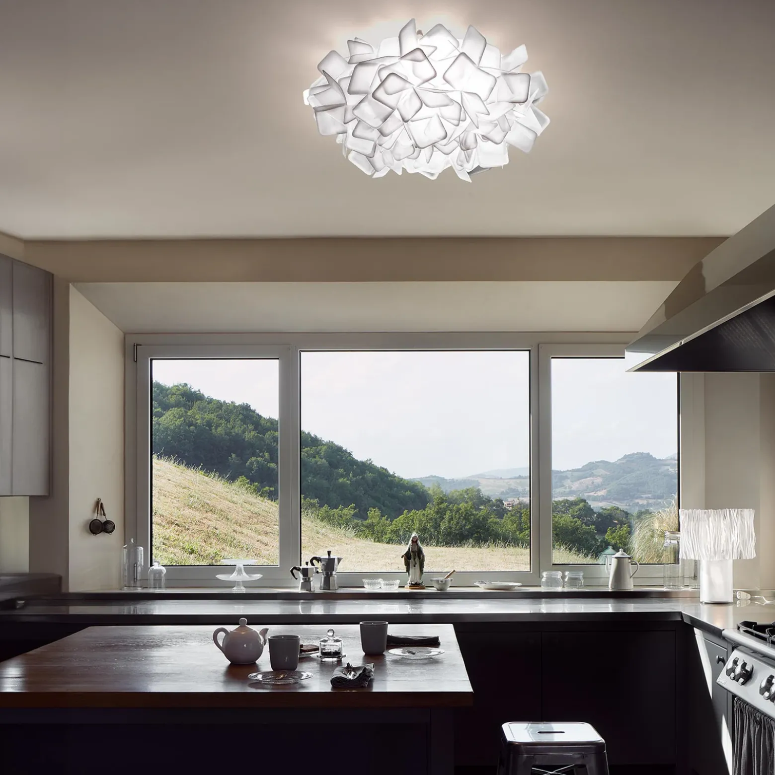 Slamp Clizia - lámpara de pared de diseño, blanco