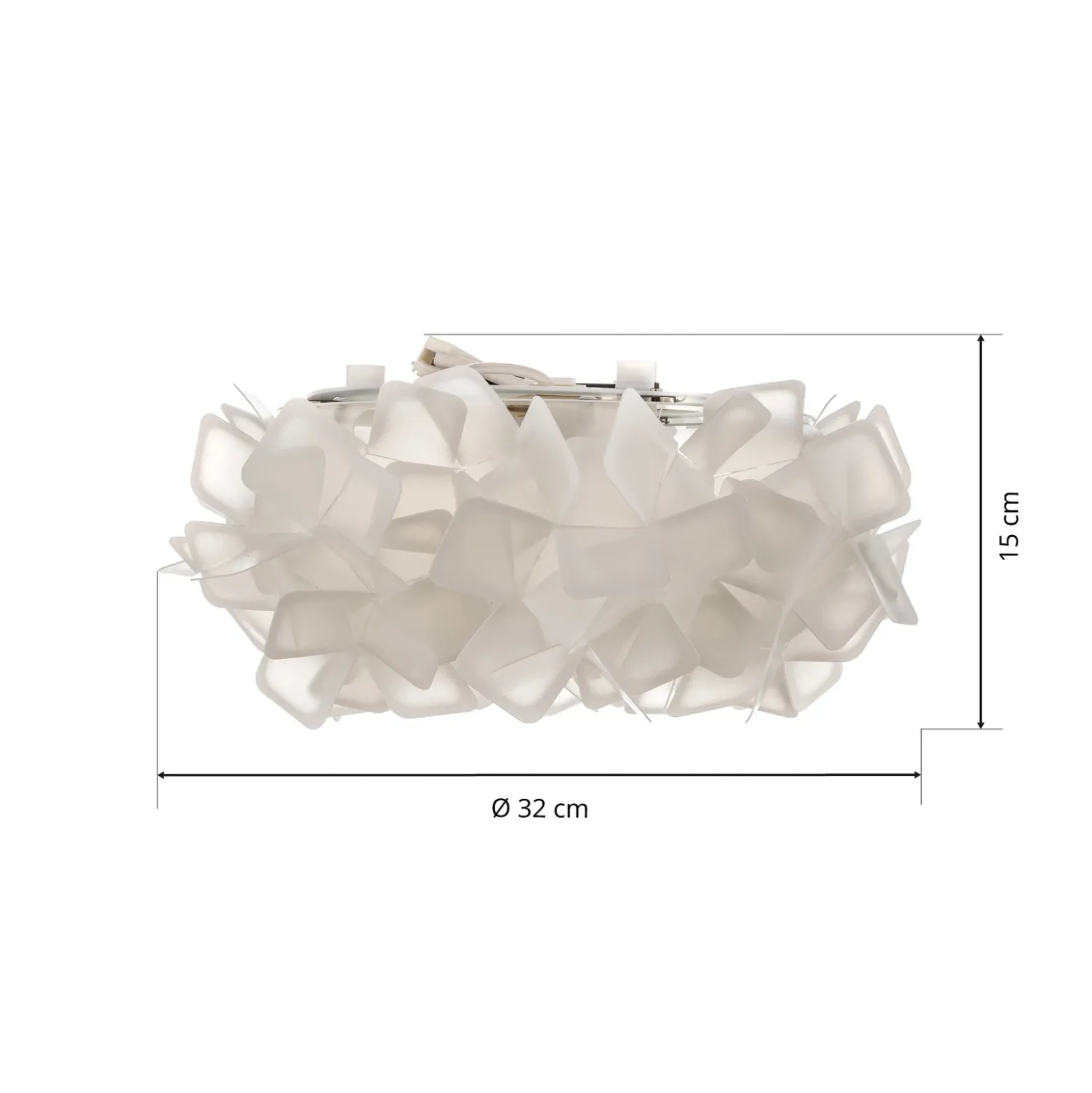 Slamp Clizia lámpara de techo, Ø 32 cm, blanco
