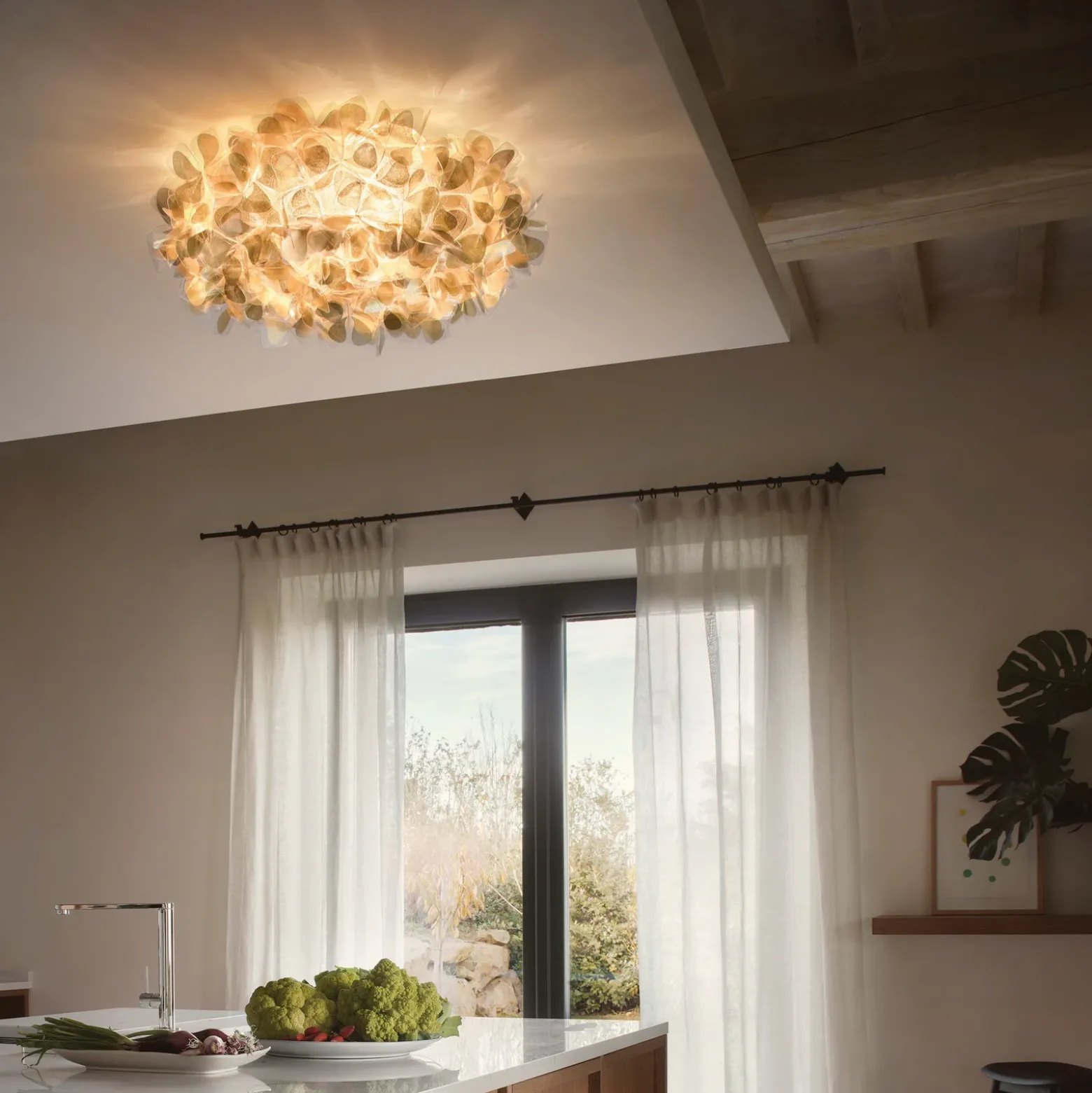 Slamp Clizia Mama Non Mama aplique de pared oro Ø78cm
