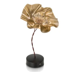 Slamp LaFleur Lámpara de mesa LED, batería recargable, terciopelo