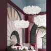 Slamp lámpara colgante Clizia Mama Non Mama, Ø78cm, blanco/rojo