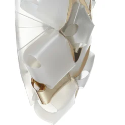 Slamp Mida aplique, 32x32 cm, dorado/blanco