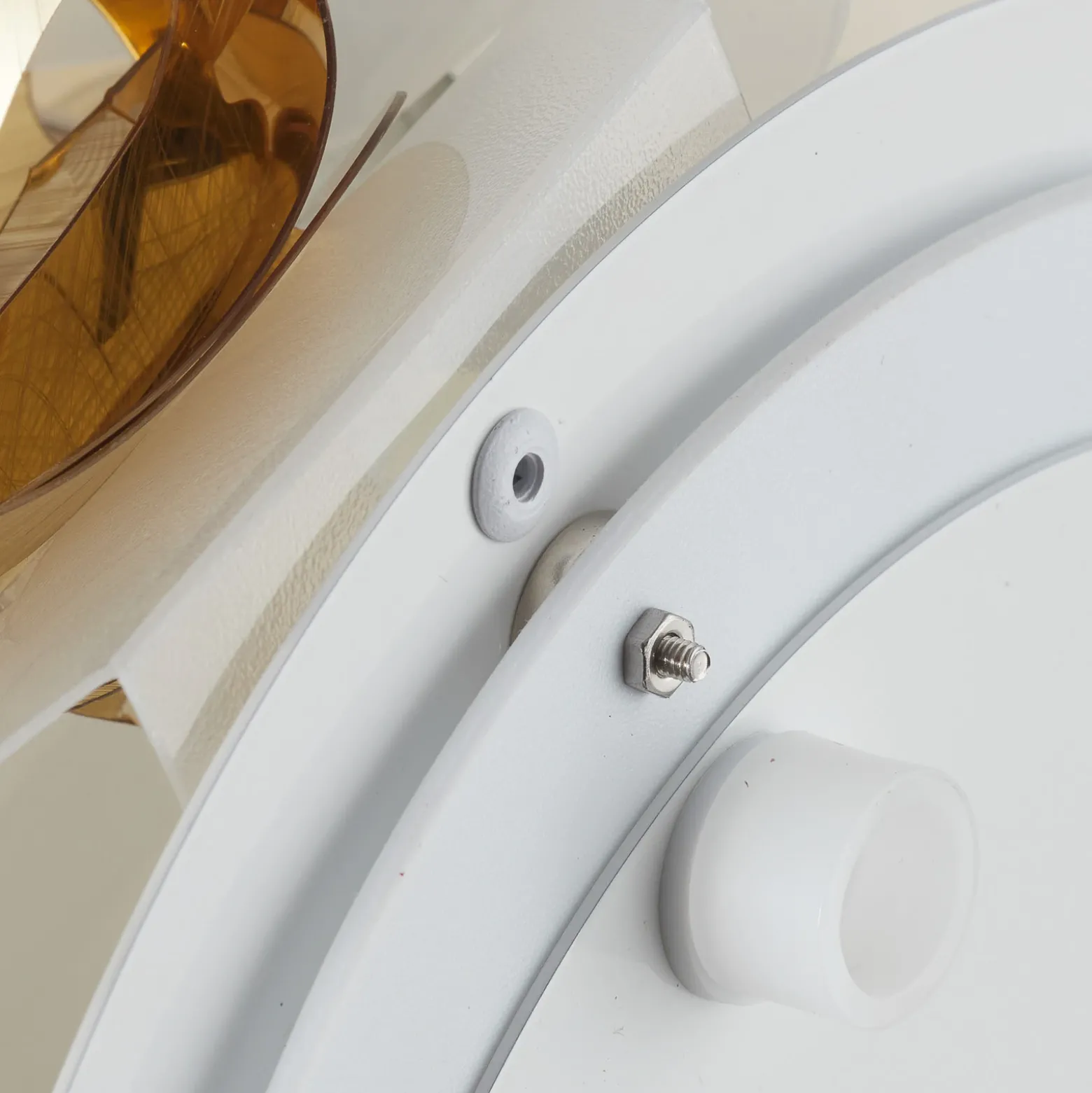 Slamp Mida aplique, 32x32 cm, dorado/blanco
