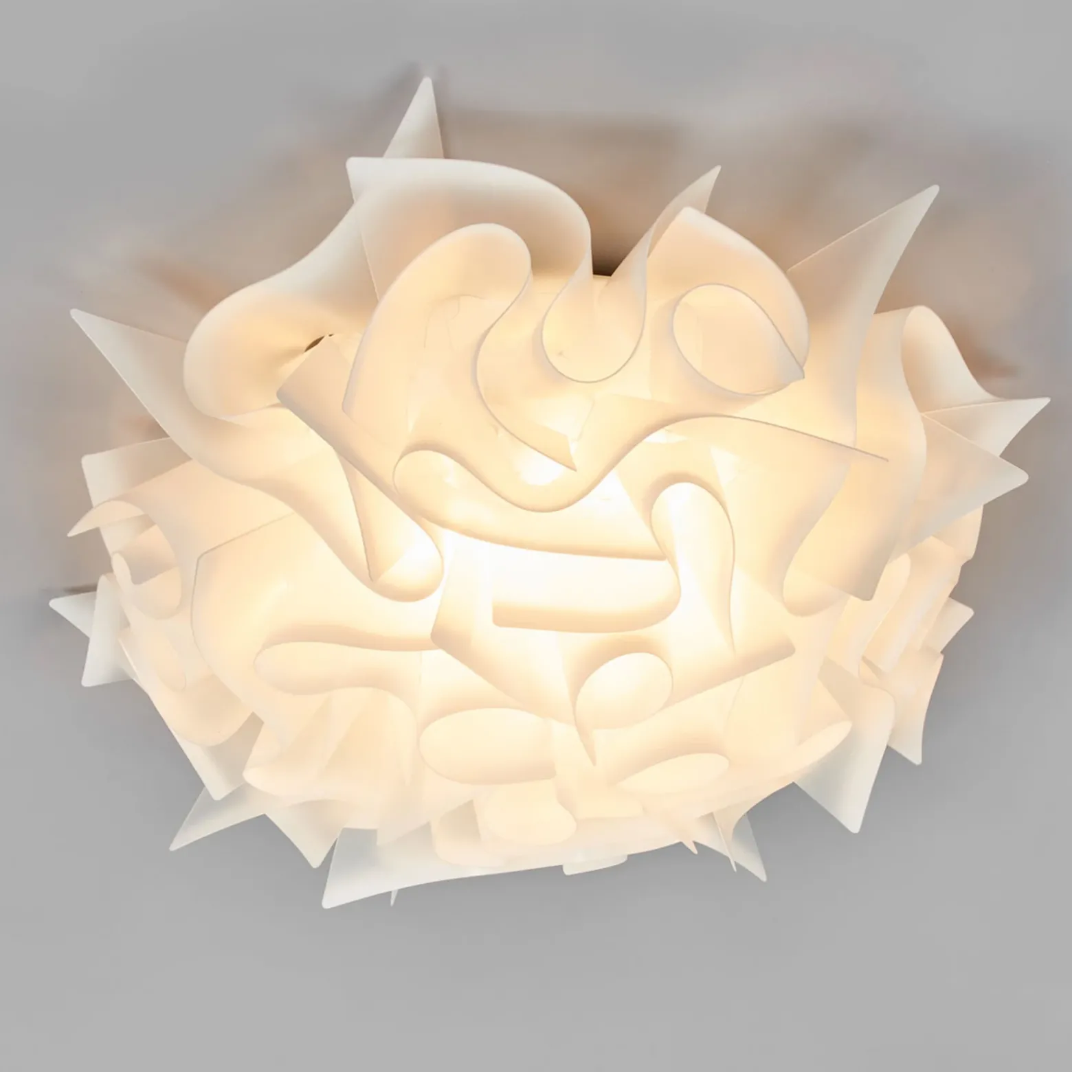 Slamp Veli - lámpara de techo, diseño, Ø53cm, opal