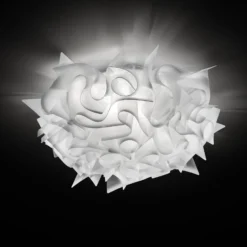 Slamp Veli - lámpara de techo, diseño, Ø53cm, opal
