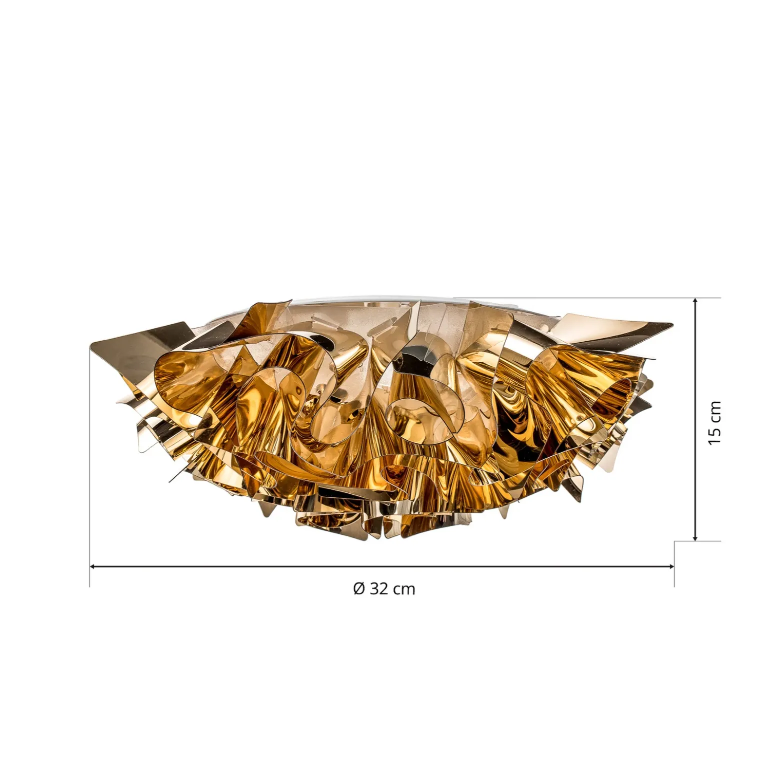 Slamp Veli Mini lámpara de techo diseño Ø 32cm oro