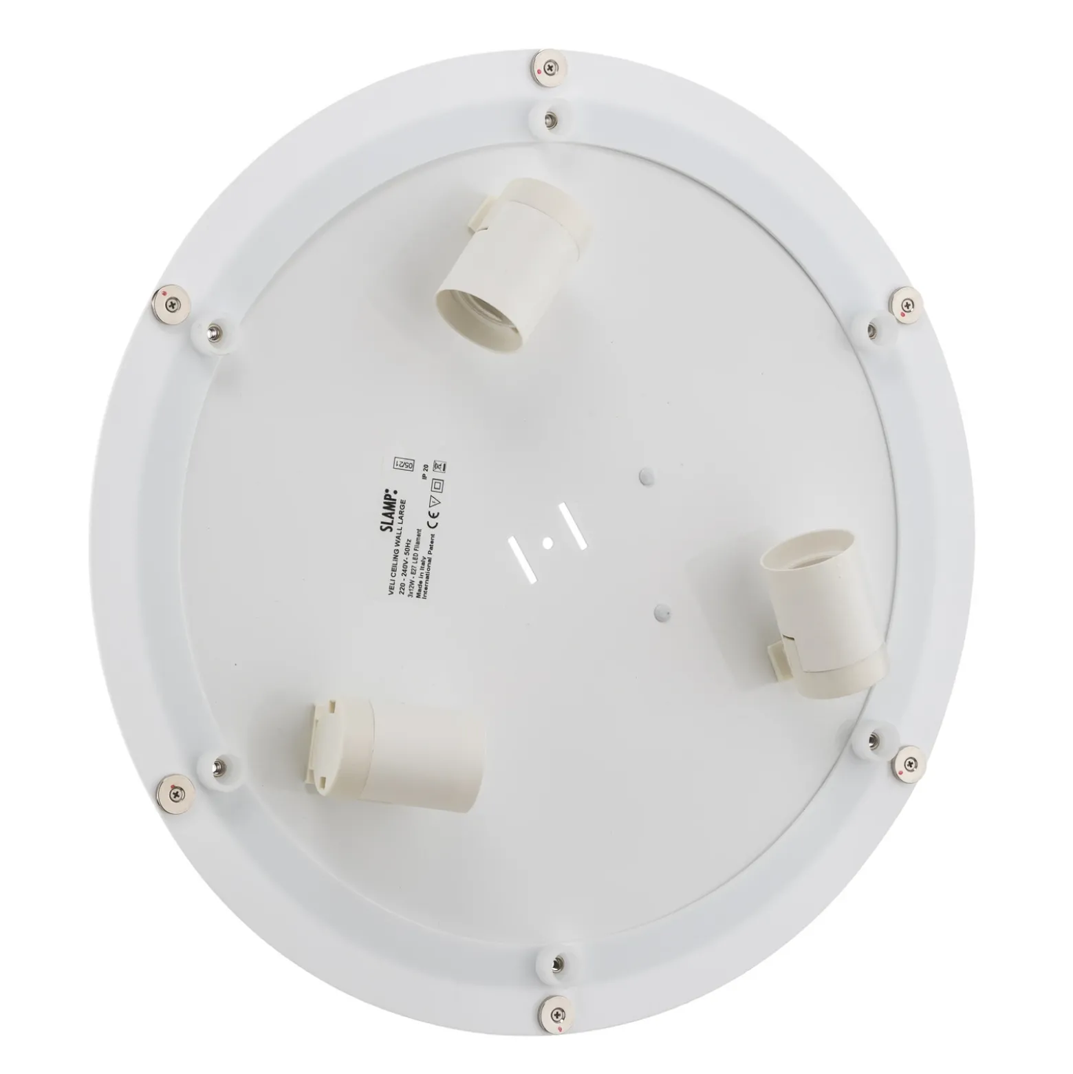 Slamp Veli plafón de diseño, Ø 78 cm, opalino