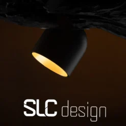 SLC Cup downlight empotrada LED negro/oro 2.700K