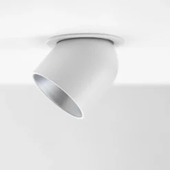 SLC Cup downlight empotrada LED blanco/plata 3000K