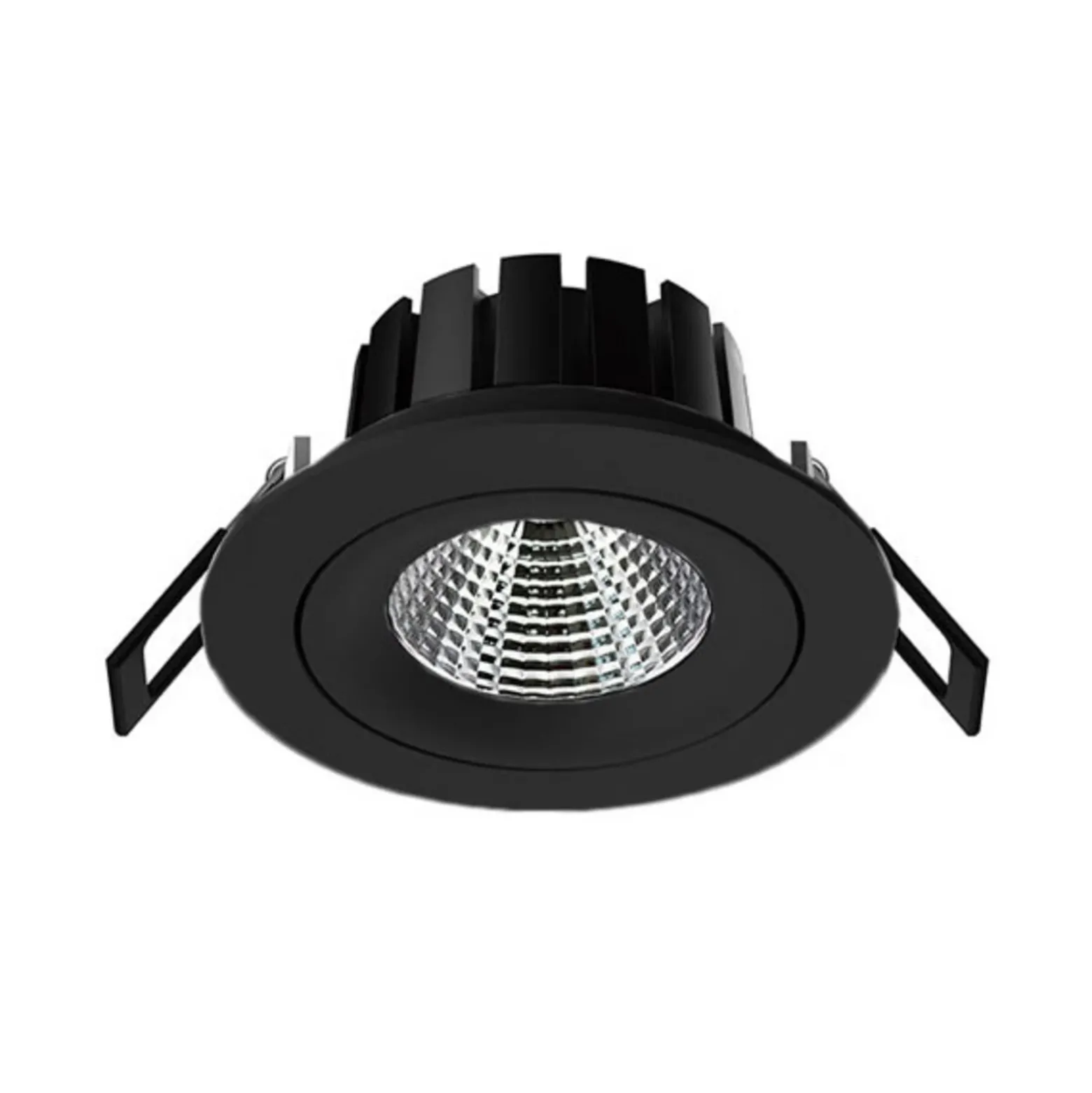 SLC DL04 Lámpara empotrable LED negra 3.000 K