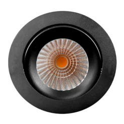 SLC DL04 Lámpara empotrable LED negra 3.000 K