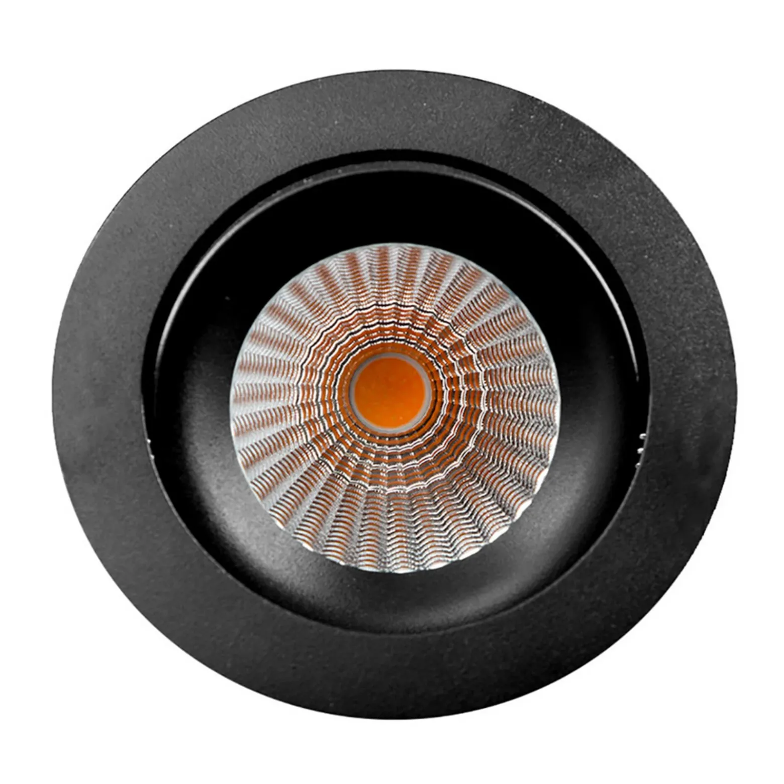 SLC DL04 Lámpara empotrable LED negra 2.700 K