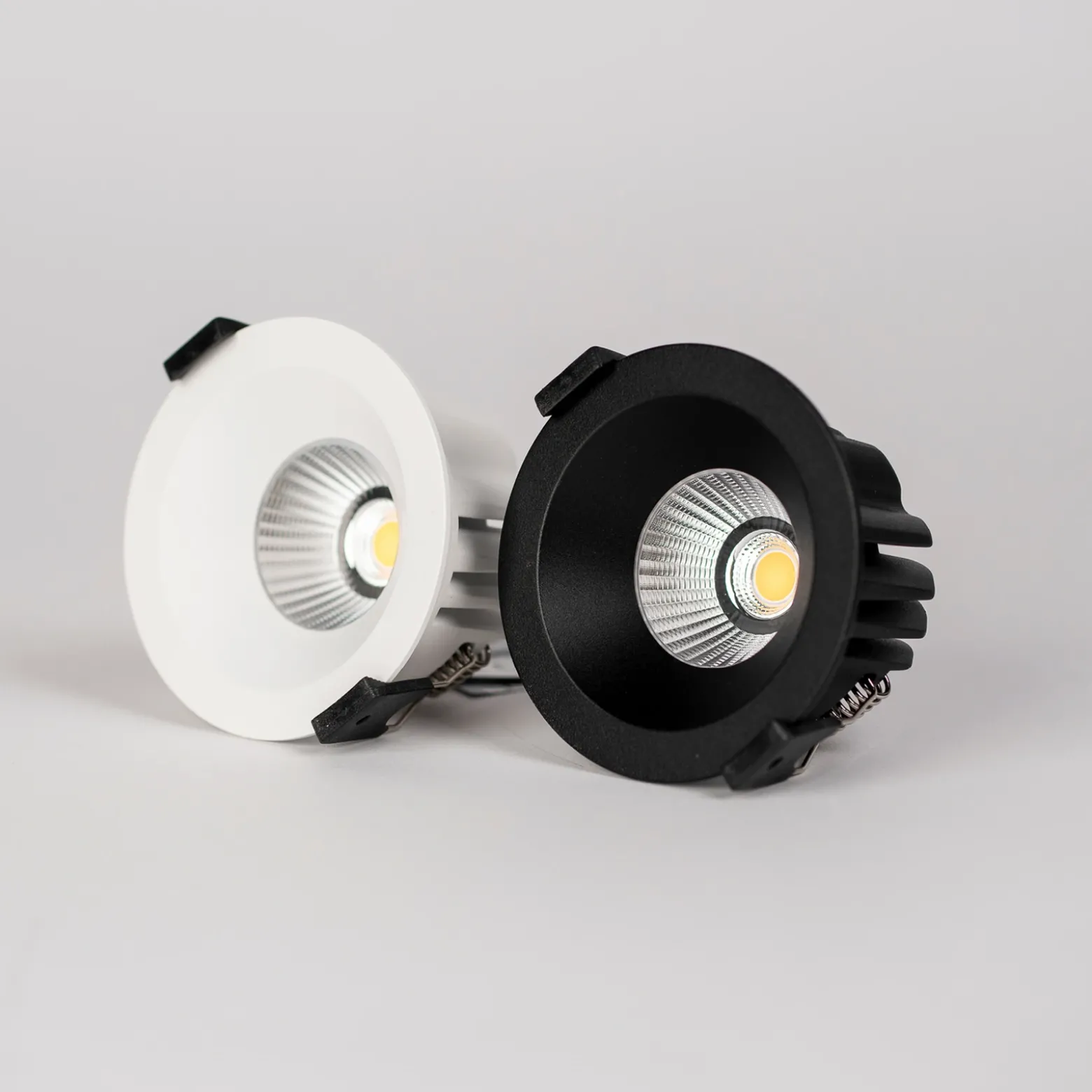 SLC Downlight LED empotrable OnePro Soft, negro, 4.000 K, aluminio