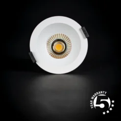 SLC Downlight LED empotrable OnePro Soft, negro, 4.000 K, aluminio