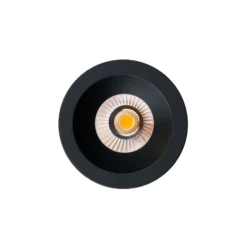 SLC Downlight LED empotrable OnePro Soft, negro, 4.000 K, aluminio