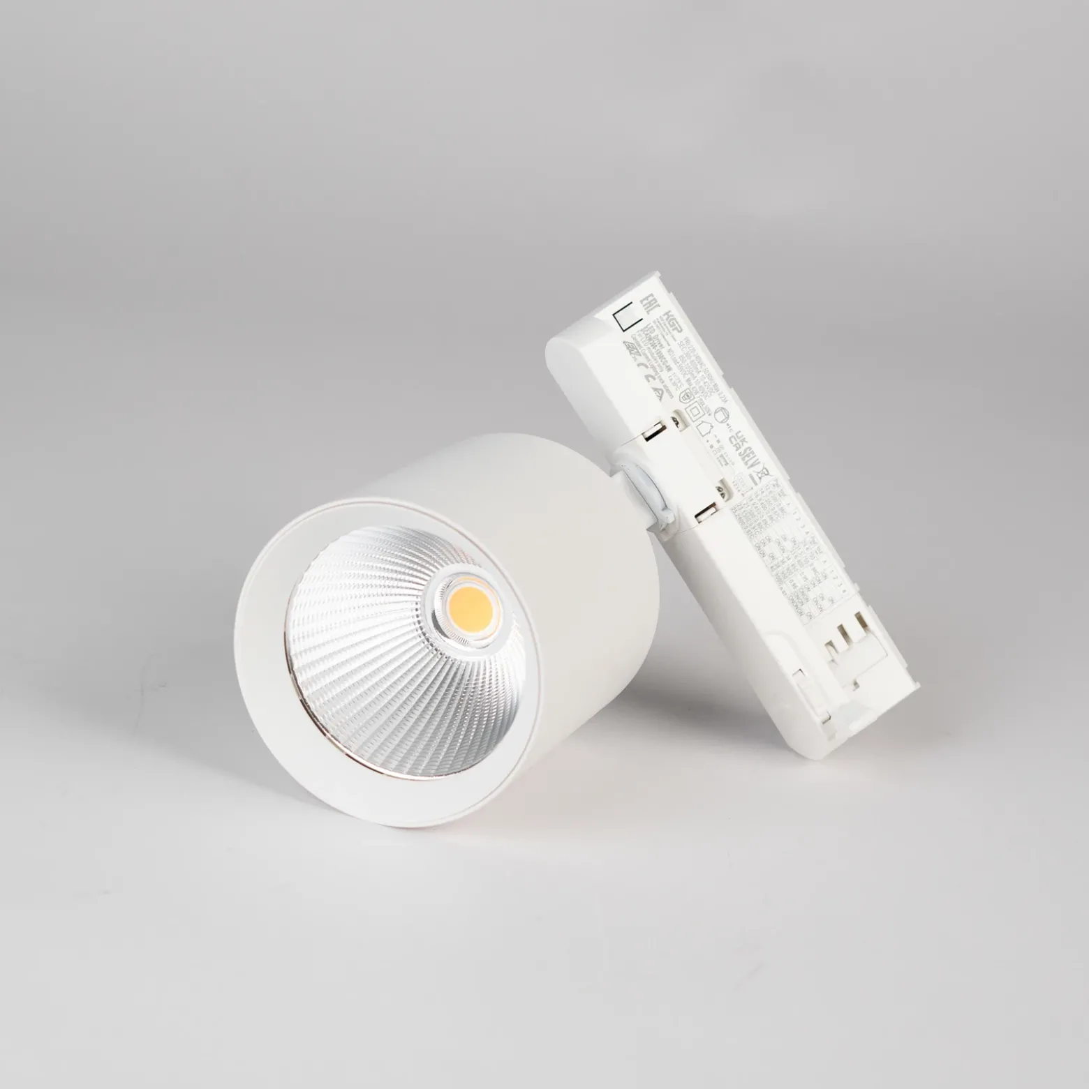 SLC foco de riel LED Fox, blanco, 3.000 K, riel trifásico