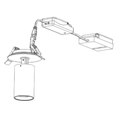 SLC Foco empotrable LED ART, 1 luz, negro, 2.700 K, aluminio