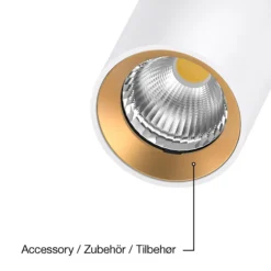 SLC Foco empotrable LED ART, 1 luz, blanco, 3.000 K, aluminio