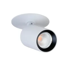 SLC Foco empotrable LED ART, 1 luz, blanco, 3.000 K, aluminio