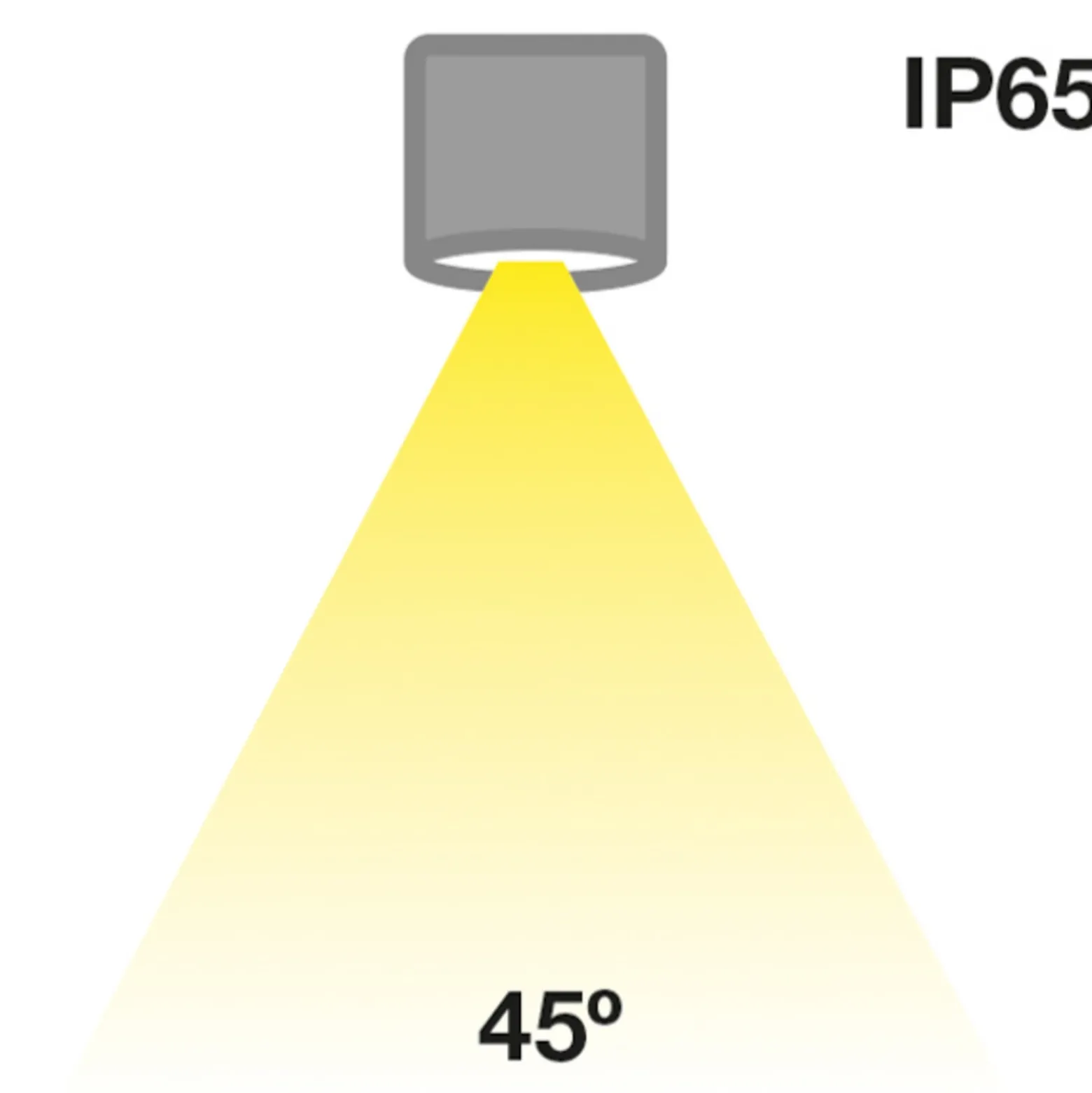 SLC MiniOne Fixed LED downlight IP65 negro 930
