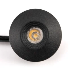 SLC MiniOne Fixed LED downlight IP65 negro 930