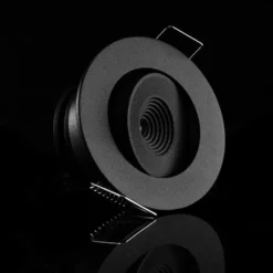 SLC MiniOne Tilt Lámpara empotrable LED negra 3.000 K