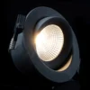 SLC One 360° Lámpara empotrable LED negra 3.000K