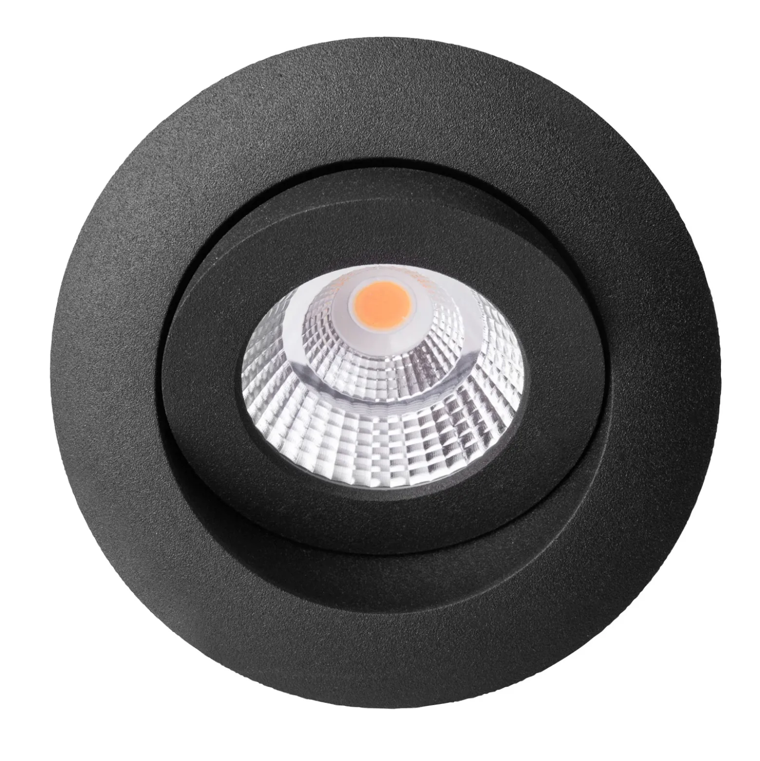 SLC One 360° Lámpara LED empotrable Dime LED negra
