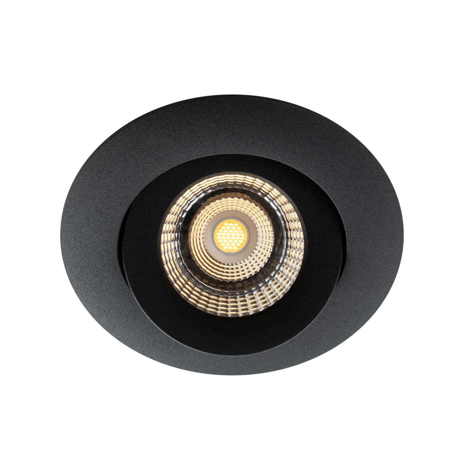 SLC One 360° Lámpara LED empotrable Dime LED negra