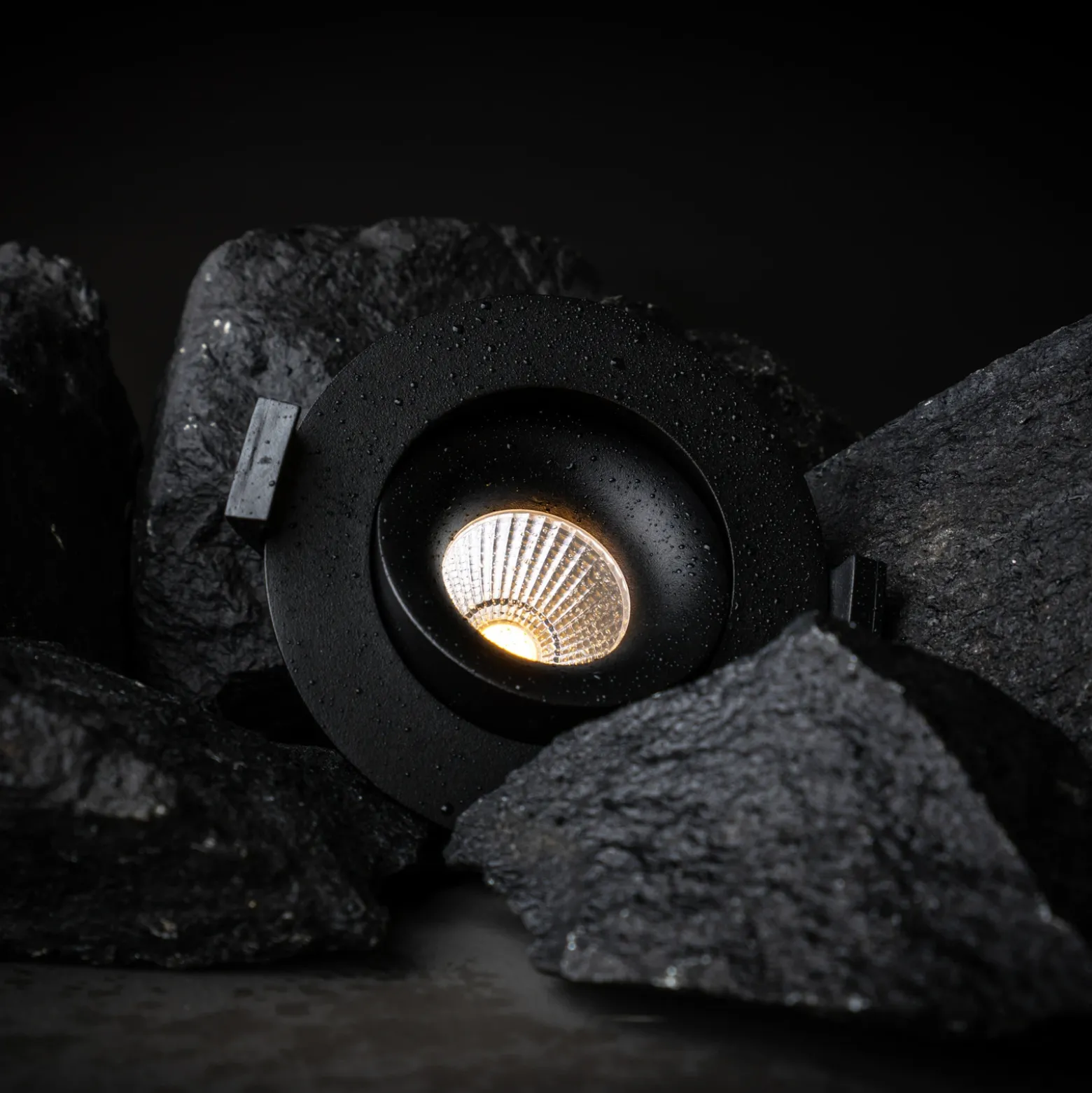 SLC OnePro LED downlight empotrable negro 3.000 K