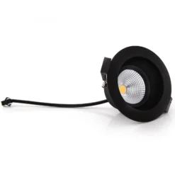 SLC One Soft Foco empotrable LED negro 3.000K