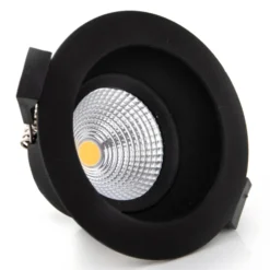 SLC One Soft Foco empotrable LED negro 2.700 K