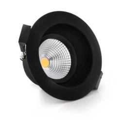 SLC One Soft LED foco empotrable Dime LED negro