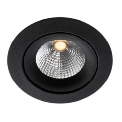 SLC One 360° SunLike empotrada LED negro 927