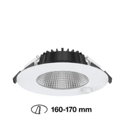 SLC Shift downlight LED Ø 18cm blanco con sensor