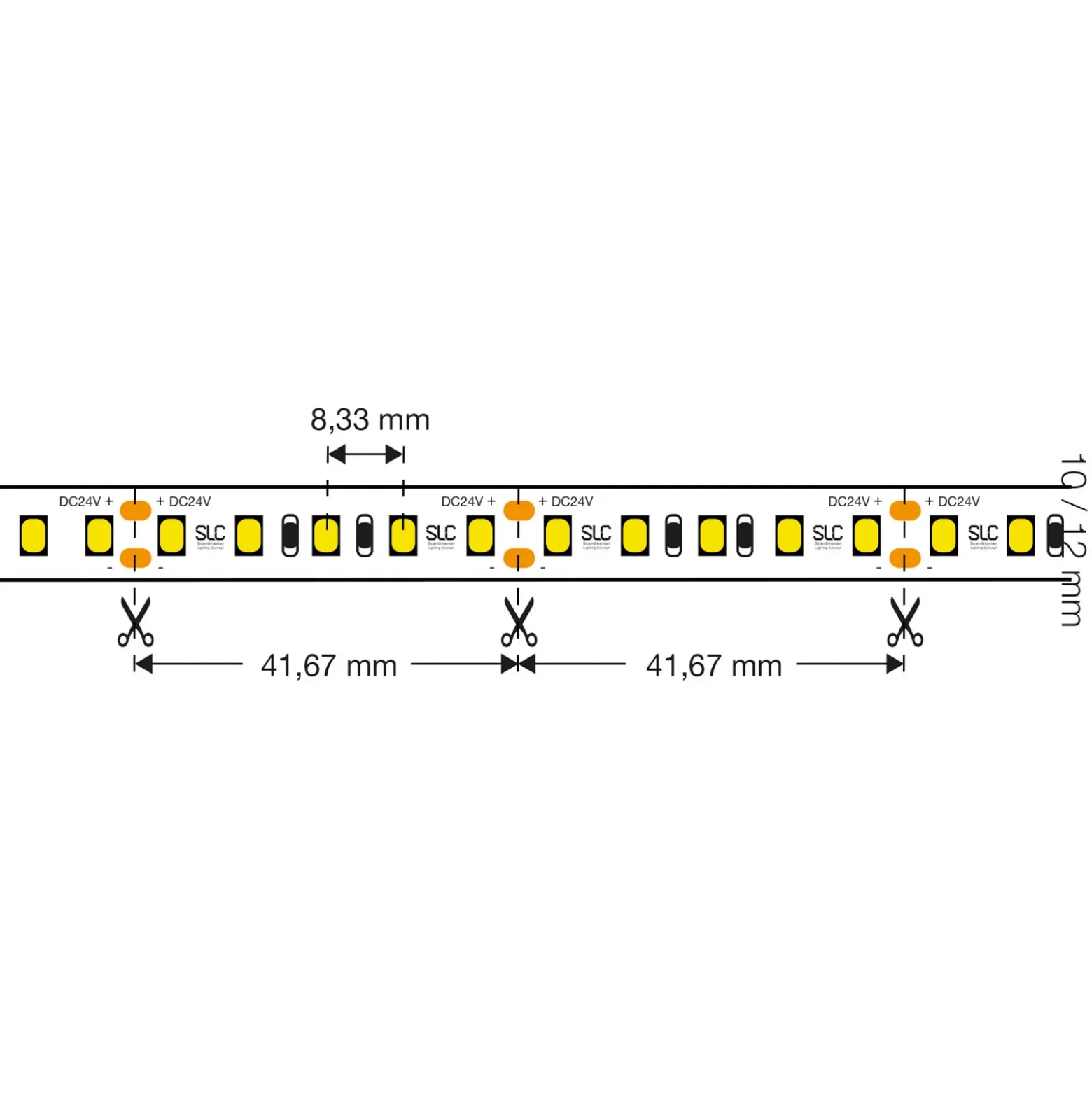 SLC Tira LED Ultra Long iCC IP67 30m 240W 3.000K