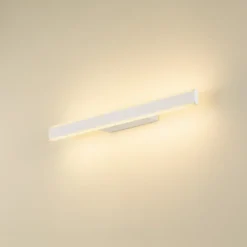 SLV Aplique LED para baño One Linear, 52 cm, blanco, metal, CCT