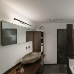 SLV aplique LED para baño One Linear, 70 cm, negro, CCT