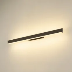 SLV aplique LED para baño One Linear, 70 cm, negro, CCT