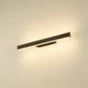 SLV aplique LED para baño One Linear, 52 cm, negro, CCT