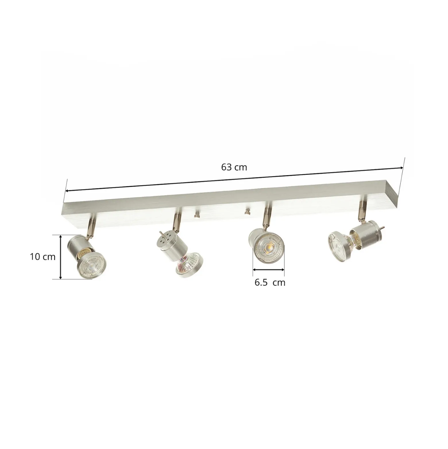 SLV Asto 4 luces downlight de techo con Ring decorativo