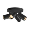 SLV Asto Tube Downlight GU10 4 luces redondo negro