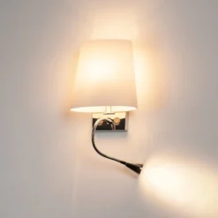 SLV Coupa aplique de pared con brazo de lectura LED