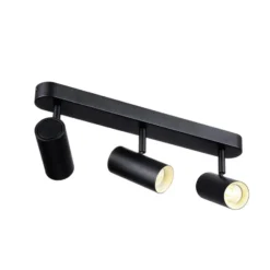 SLV Downlight LED Noblo, 3.000 K, negro, longitud 40 cm