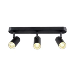 SLV Downlight LED Noblo, 3.000 K, negro, longitud 40 cm