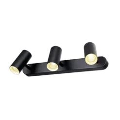 SLV Downlight LED Noblo, 3.000 K, negro, longitud 40 cm