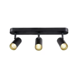 SLV Downlight LED Noblo, 2.700 K, negro, longitud 40 cm