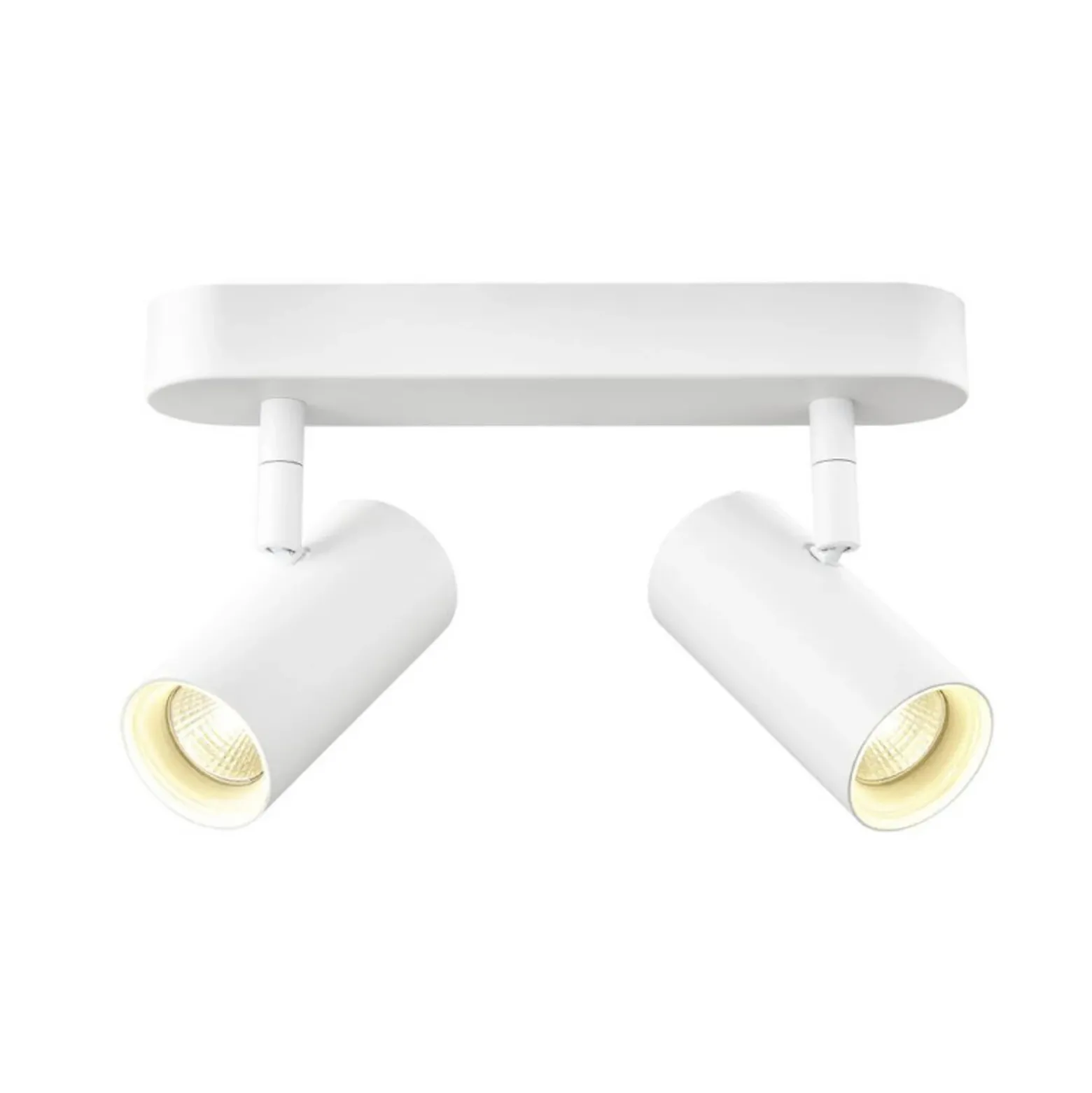 SLV Downlight LED Noblo, longitud 24 cm, metal, 2 luces.
