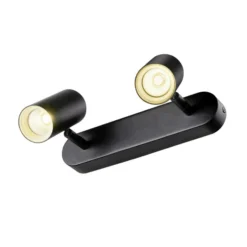 SLV Downlight LED Noblo, negro, 3.000 K, longitud 24 cm