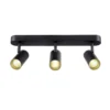 SLV Downlight LED Noblo, negro, atenuable a cálido, 40 cm